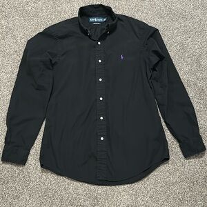 Ralph Lauren Men’s Dress Shirt - Size M - Black - Custom Fit